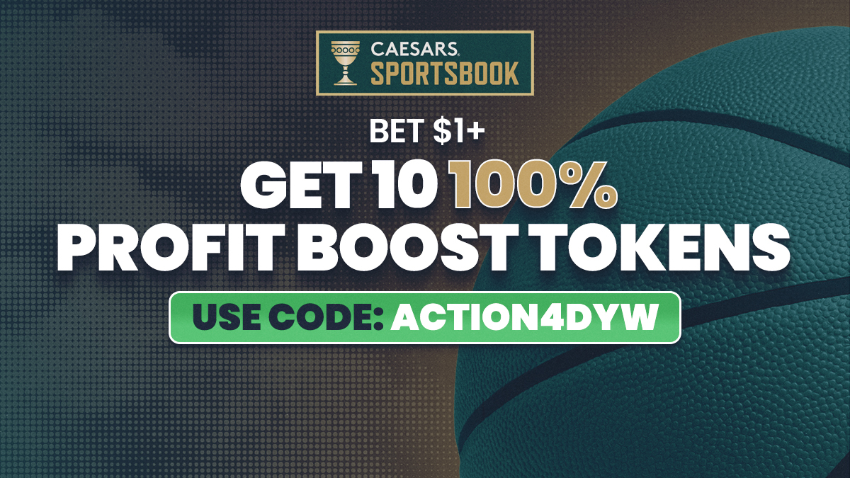 Caesars Sportsbook Promo Code ACTION4DYW: Earn 10 100% Profit Boost Tokens with $1 Bet on MLB Opening Day, March Madness Sweet 16, Any Game article feature image