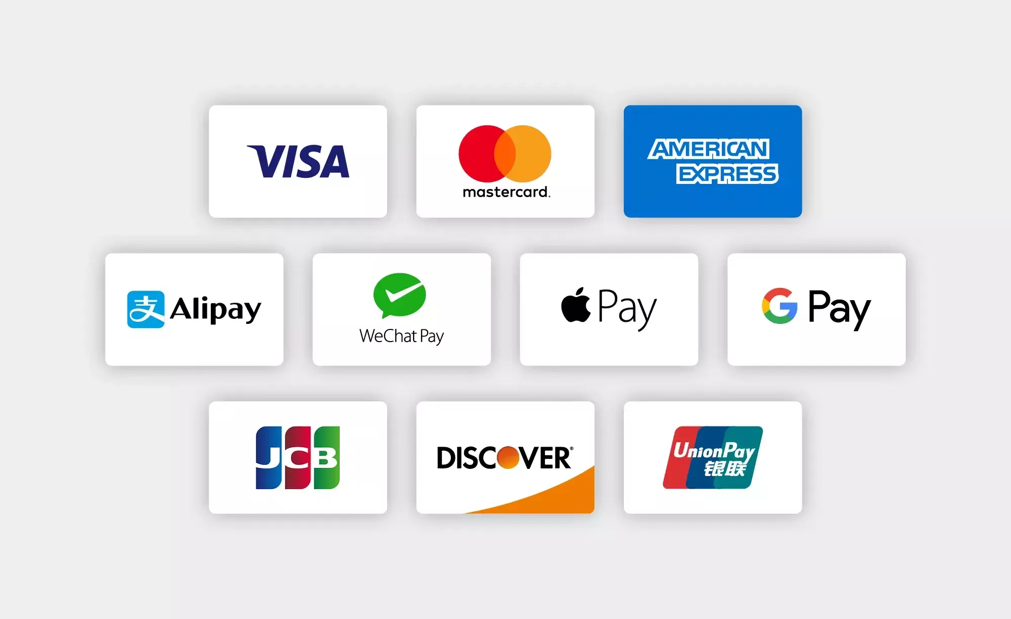 Payment methods grey