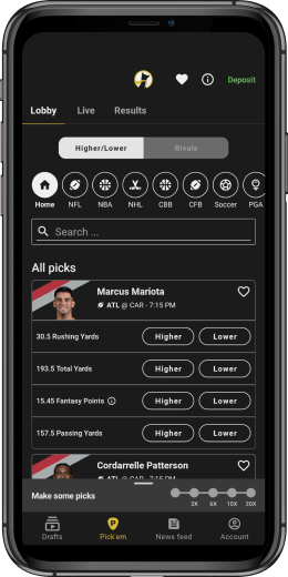 Underdog Pick'em screen shot
